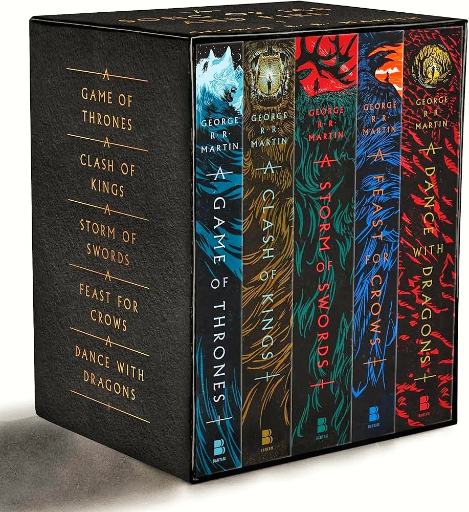 A Song of Ice and Fire 5-Book Box Set – Epic fantasy with war, politics & dragons Game of Thrones